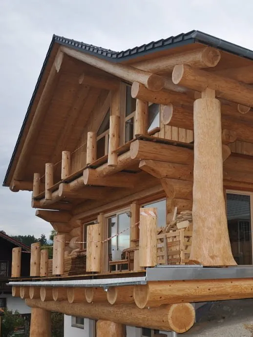 Referenzprojekt eines Blockhauses in Sölden