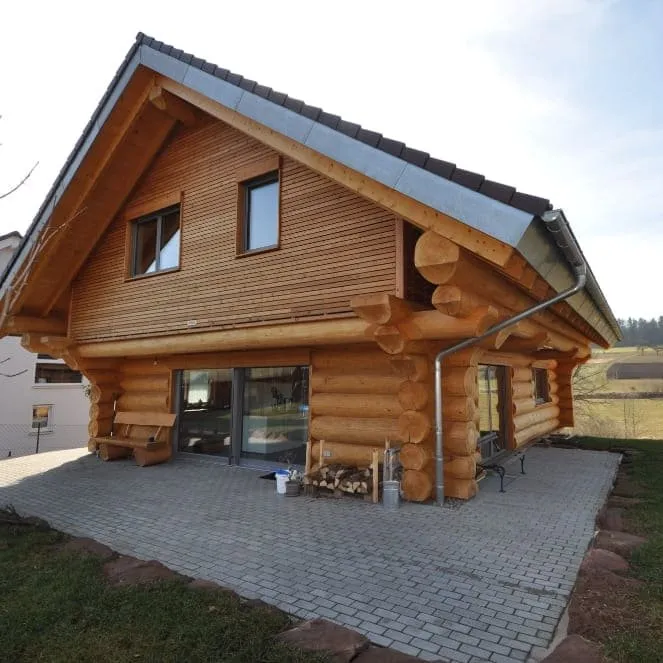 Naturstammhaus in Oberkollwangen – Bild 2