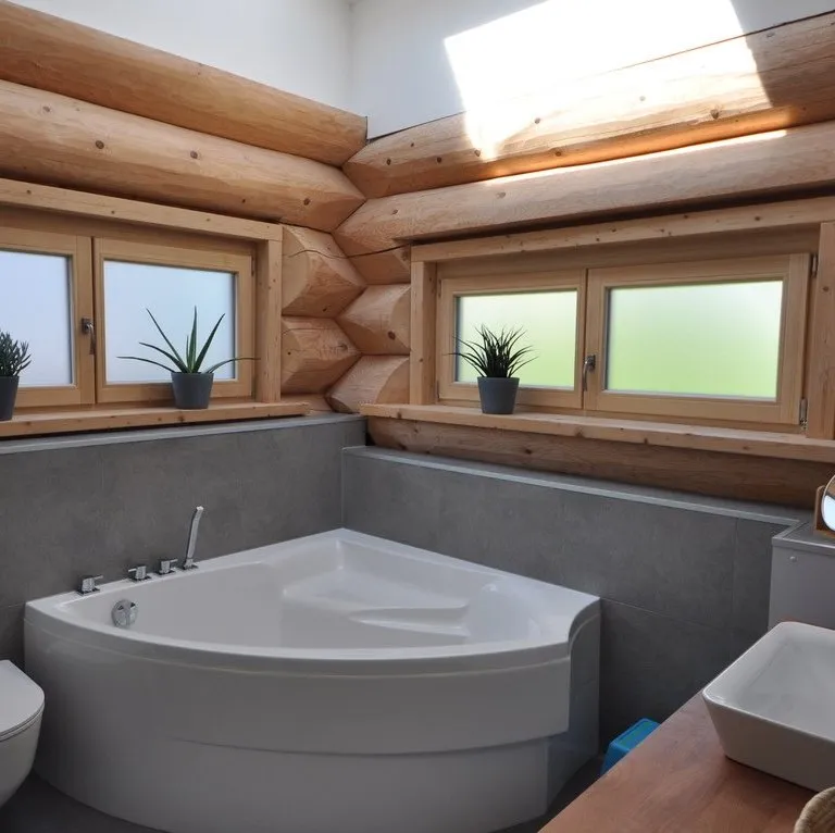 Blockhaus Innenausbau Badezimmer
