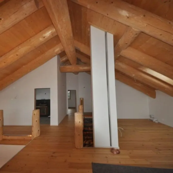 Dachausbau eines Blockhauses