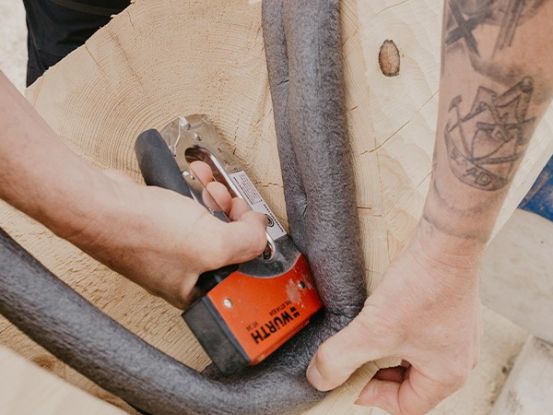 Dichtband bei Holzhaus