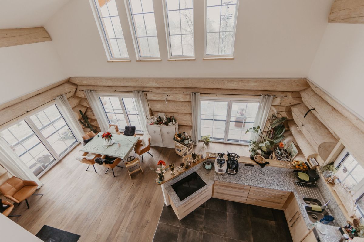 Naturstammhaus mit idealem Raumklima für Allergiker